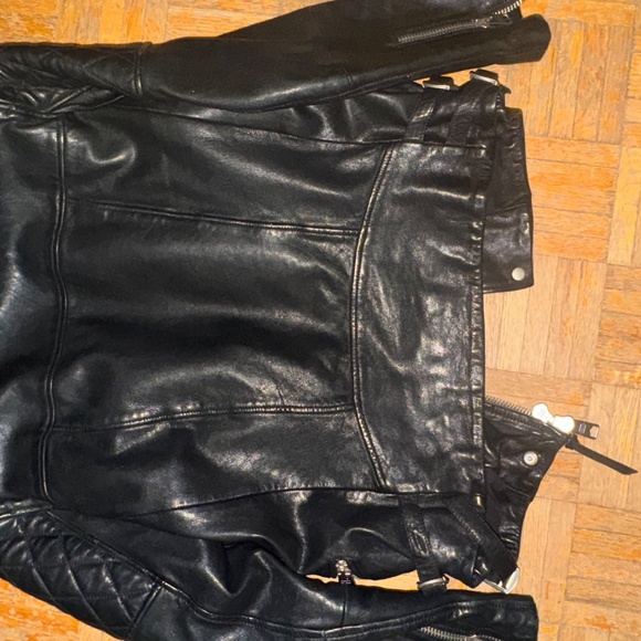 All Saints Leather Moto Jacket - Picture 8 of 8